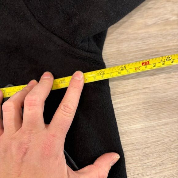 Badgley Mischka Women's Black Wool Leather Puffer Coat sz L - Picture 12 of 14